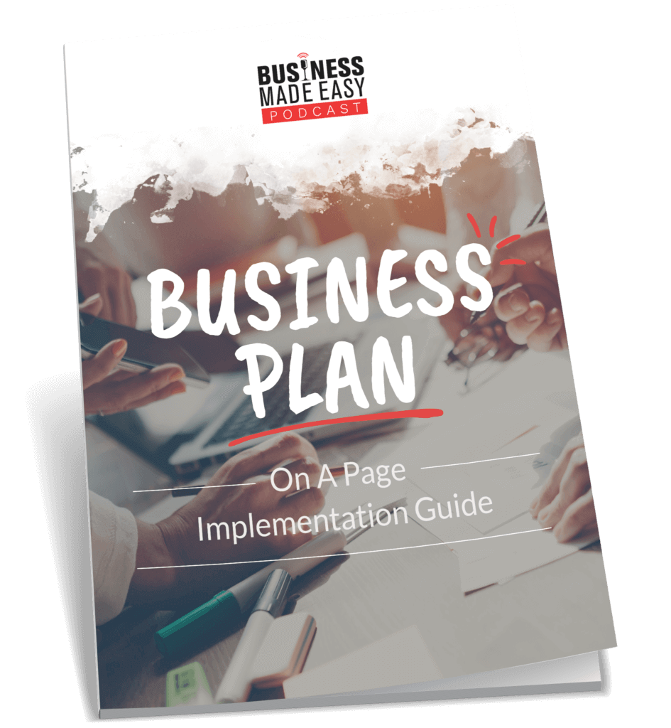 Business Plan On A Page Cover 945X1024